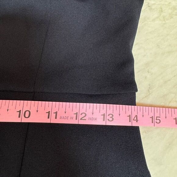 Donna Morgan womens Sleek Style Jumpsuit Office Workwear navy blouse size 0 - Picture 8 of 10